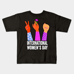 International Womens Day 2024 Break The Bias Womens Day Kids T-Shirt